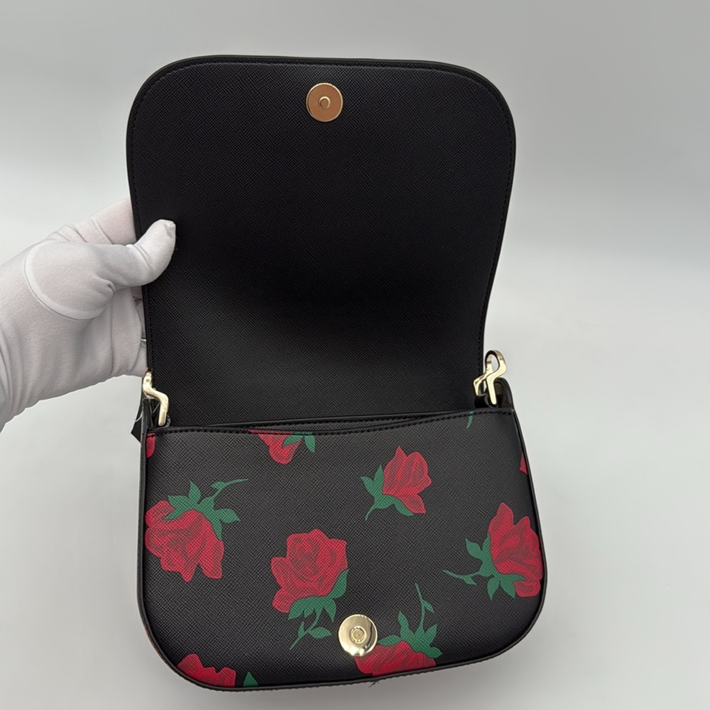 Kate Spade Madison Rose Toss Printed Saddle Bag - Picture 7 of 15